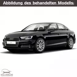 Audi A4 - Typ 8W/8W2/8W5/8WH - Baujahre ab 2015 - Fahrzeugabschnitt: Benzinmotoren und Direkteinspritzmotoren inkl. Motor-Mechanik und Gemischaufbereitung - Reparaturanleitungen zur Reparatur in Eigenregie für Anfänger, Hobbyschrauber und Profis.