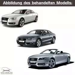 Audi A5 - Typ 8T, 8T3, 8TA - Baujahre 2007 bis 2016 - Fahrzeugabschnitt: Instandsetzungsarbeiten am automatischen Getriebe, Automatikgetriebe, Doppelkupplungsgetriebe und Direktschaltgetriebe - Reparaturanleitungen zur Reparatur in Eigenregie für Anfänger, Hobbyschrauber und Profis.
