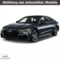 Audi A7 - Typ 4K/4KA/4KF - Baujahre ab 2018 - Fahrzeugabschnitt: Karosserie-Montagearbeiten Außen - Reparaturanleitungen zur Reparatur in Eigenregie für Anfänger, Hobbyschrauber und Profis.