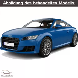 Audi TT - Typ 8S, FV, FV3, FV9, FVP, FVR - Baujahre ab 2014 - Fahrzeugabschnitt: Ausgebautes und eingebautes Schaltgetriebe inkl. Kupplung - Reparaturanleitungen zur Reparatur in Eigenregie für Anfänger, Hobbyschrauber und Profis.