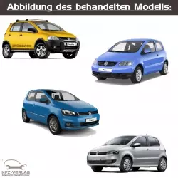 VW Fox - Typ 5Z, 5Z1, 5Z3, 5Z6, 5Z7 - Baujahre ab 2003 - Fahrzeugabschnitt: Benzinmotoren und Direkteinspritzmotoren inkl. Motor-Mechanik und Gemischaufbereitung - Reparaturanleitungen zur Reparatur in Eigenregie für Anfänger, Hobbyschrauber und Profis.