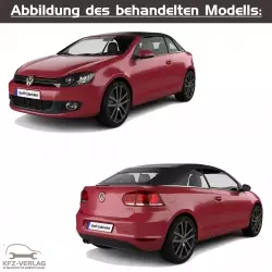 VW Golf 6 Cabriolet - Typ 1K, 517 - Baujahre 2011 bis 2016 - Fahrzeugabschnitt: Instandhaltung genau genommen - Reparaturanleitungen zur Reparatur und Wartung in Eigenregie für Anfänger, Hobbyschrauber und Profis.