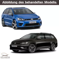 VW Golf VII Variant und Kombi - Typ BA, BA5, BV, BV5 - Baujahre ab 2013 - Fahrzeugabschnitt: Heizung, Belüftung und Klimaanlage - Reparaturanleitungen zur Reparatur in Eigenregie für Anfänger, Hobbyschrauber und Profis.
