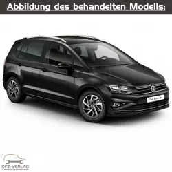 VW Golf VII Sportsvan - Typ AN - Baujahre ab 2018 - Fahrzeugabschnitt: Ausgebautes und eingebautes Schaltgetriebe inkl. Kupplung - Reparaturanleitungen zur Reparatur in Eigenregie für Anfänger, Hobbyschrauber und Profis.