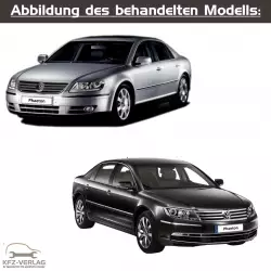 VW Phaeton - Typ 3D/3D2/3D3/3D8 - Baujahre 2001 - 2016 - Fahrzeugabschnitt: Bremssysteme, Handbremse, Trommelbremse, Scheibenbremse, Bremsbeläge, Bremsklötze, ABS - Reparaturanleitungen zur Reparatur in Eigenregie für Anfänger, Hobbyschrauber und Profis.