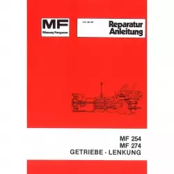 Massey Ferguson Getriebe und Lenkung MF254 und MF274 - Traktor Werkstatthandbuch