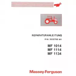 Massey Ferguson MF1014 1114 1134 Traktor Reparaturanleitung Werkstatthandbuch