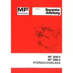 Massey Ferguson Hydraulik MF2640 A und MF2680 A - Traktor Werkstatthandbuch