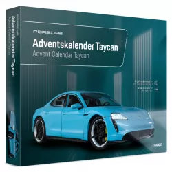 Porsche Taycan Elektrosportwagen Turbo Modelauto Modellbau Adventskalender