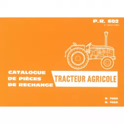 Renault R7050 R7052 P.R.602 Schlepper Traktor Ersatzteilliste