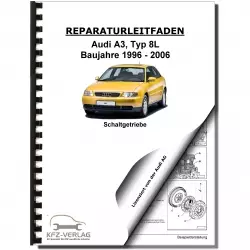 Audi A3 Typ 8L 1996-2006 5 und 6 Gang Schaltgetriebe 02M 02Y Reparaturanleitung