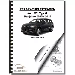 Audi Q7 Typ 4L 2005-2015 6 Gang Schaltgetriebe 08D Kupplung Reparaturanleitung