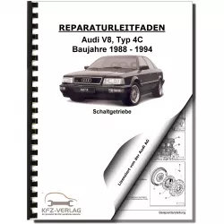 Audi V8 Typ 4C 1988-1994 6 Gang Schaltgetriebe 01E Kupplung Reparaturanleitung