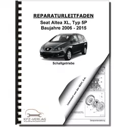 SEAT Altea 5P5 2006-2015 6 Gang Schaltgetriebe 02S Kupplung Reparaturanleitung