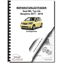 SEAT Mii Typ AA 2011-2019 5 Gang Schaltgetriebe 0CF Kupplung Reparaturanleitung
