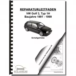 VW Golf 3 Typ 1H 1991-1999 5 Gang 02J Schaltgetriebe Kupplung Reparaturanleitung