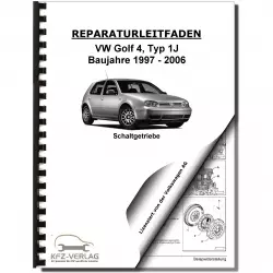 VW Golf 4 1J (97-06) 5 Gang Schaltgetriebe 02C 4WD Kupplung Reparaturanleitung