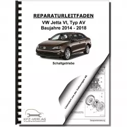 VW Jetta 6 Typ AV (14-18) 5 Gang Schaltgetriebe Kupplung 0A4 Reparaturanleitung