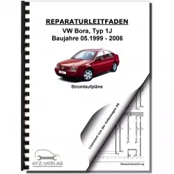 VW Bora Typ 1J (99-06) Schaltplan Stromlaufplan Verkabelung Elektrik Pläne
