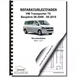 VW Transporter T5 (09-15) Stromlaufplan Verkabelung Elektrik Pläne Band 1