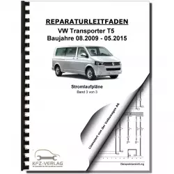 VW Transporter T5 (09-15) Stromplan Verkabelung Pläne Stromplan Band 3