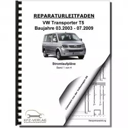 VW Transporter T5 (03-09) Schaltplan Stromlaufplan Elektrik Pläne Band 1