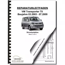 VW Transporter T5 (03-09) Schaltplan Stromlauf Verkabelung Elektrik Band 3