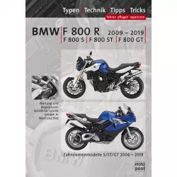 BMW F800R F800S F800ST F800GT 2006-2019 Motorrad Reparaturanleitung Handbuch