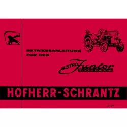 Hofherr-Schrantz Austro-Junior System Porsche Traktor Bedienungsanleitung