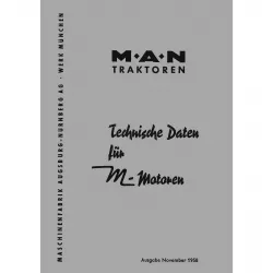 MAN Technische Daten M-Motoren Technik November 1958