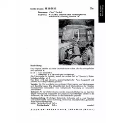 Allgaier Schlepper & Geräte Handbuch Händler Berater Landwirtschaft (Mai 1955)