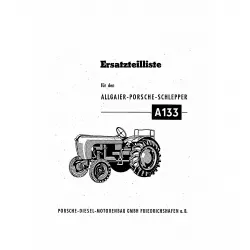 Allgaier A133 Traktor Betriebs-/Bedienungsanleitung Ersatzteilliste 1953 & 1956