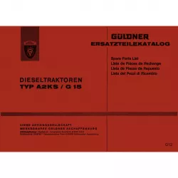 Linde-Güldner A2KS G15 (Septemb. 1965) Traktor Ersatzteilliste Ersatzteilkatalog