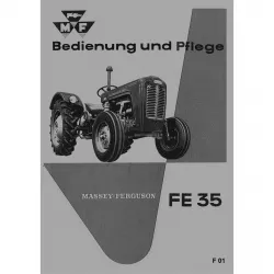 Massey Ferguson FE35 MF35 4-Zylinder-Motor Traktor Bedienungsanleitung