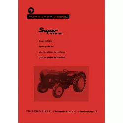 Porsche-Diesel Traktor Super Export 329 (1961) Ersatzteilliste Ersatzteilkatalog