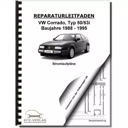 VW Corrado 50 1988-1995 Schaltplan Stromlaufplan Verkabelung Elektrik Pläne