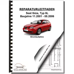 SEAT Ibiza Typ 6L 2001-2006 Schaltplan Stromlaufplan Verkabelung Elektrik Pläne