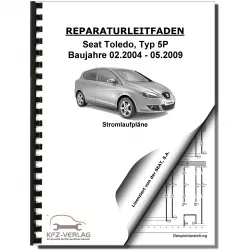 SEAT Toledo Typ 5P 2004-2009 Schaltplan Stromlaufplan Verkabelung Elektrik Pläne