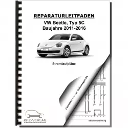 VW Beetle Typ 5C (11-16) Schaltplan Stromlaufplan Verkabelung Elektrik Pläne