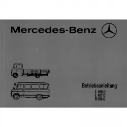 Mercedes-Benz L406D L407D 0309D Transporter Bus Bedienungs-/Betriebsanleitung