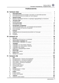 VW Multivan SL ST ab 21 Karosserie Unfall Instandsetzung Reparaturanleitung PDF