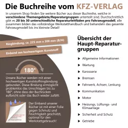 Die Buchreihe vom KFZ-VERLAG: hochwertig, geschützt gegen Schmutz und somit optimal für den Werkstattgebrauch!