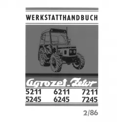 Zetor Agrozet 5211 5245 6211 6245 7211 7245 2/1986 Traktor Werkstatthandbuch