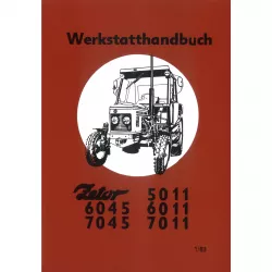 Zetor 5011 6011 6045 7011 7045 1/1983 Traktor Werkstatthandbuch